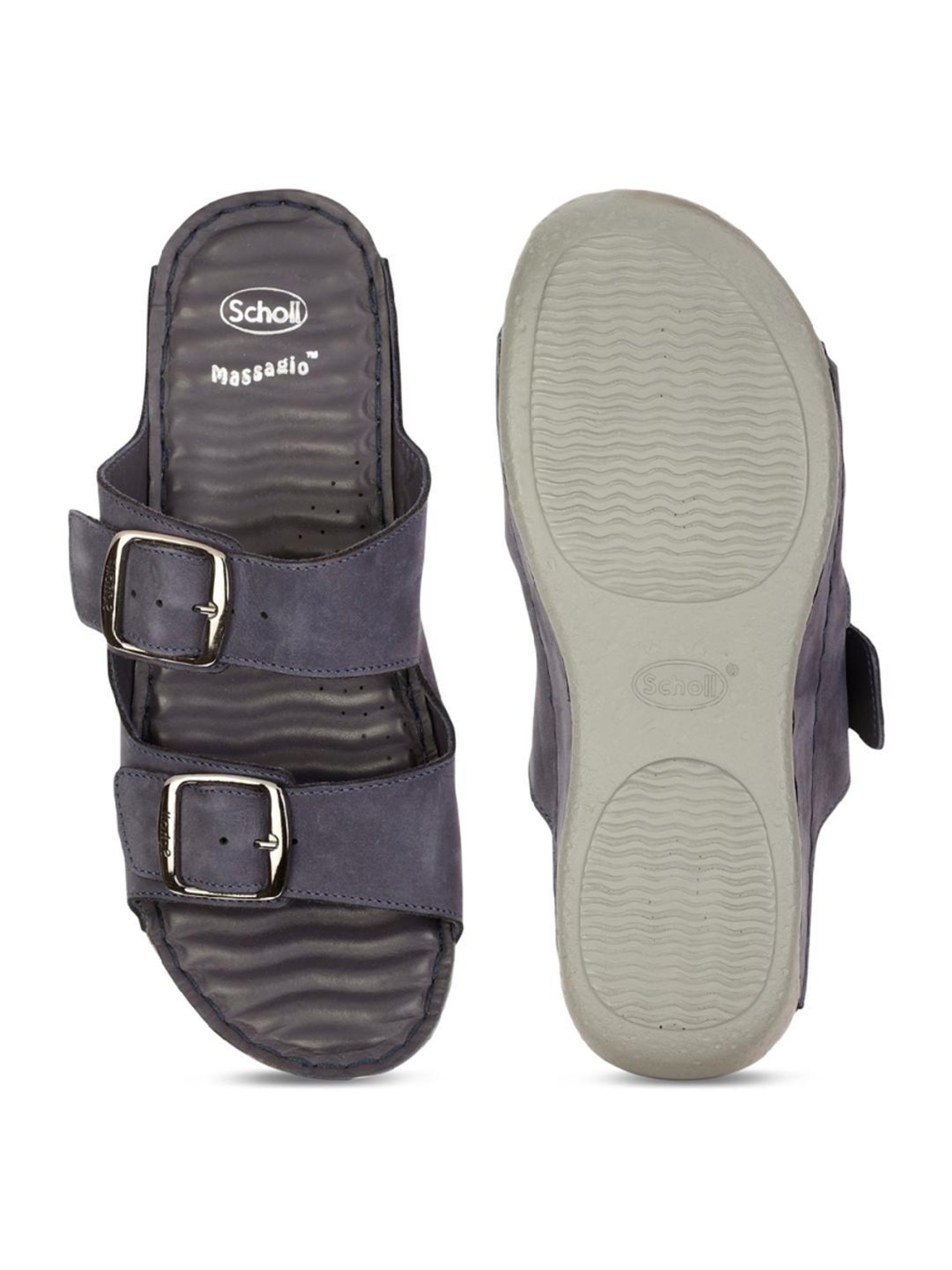 Scholl by Bata Women's Purple Slide Sandals