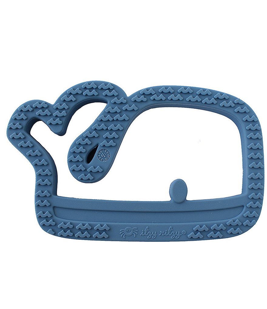 Itzy Ritzy Chew Crew Silicone Baby Teether - Whale