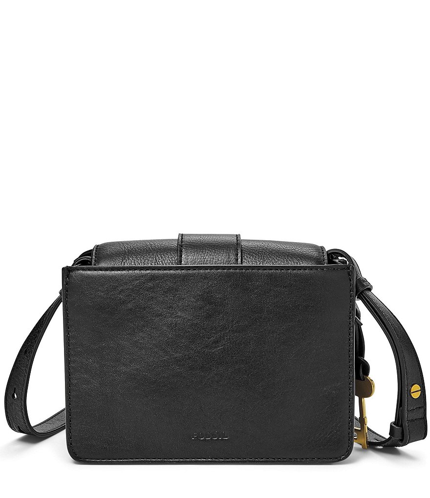Fossil Wiley Buckle Leather Snap Crossbody Bag