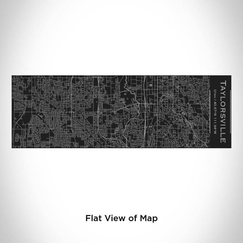 Taylorsville - Utah Map Insulated Cup in Matte Black