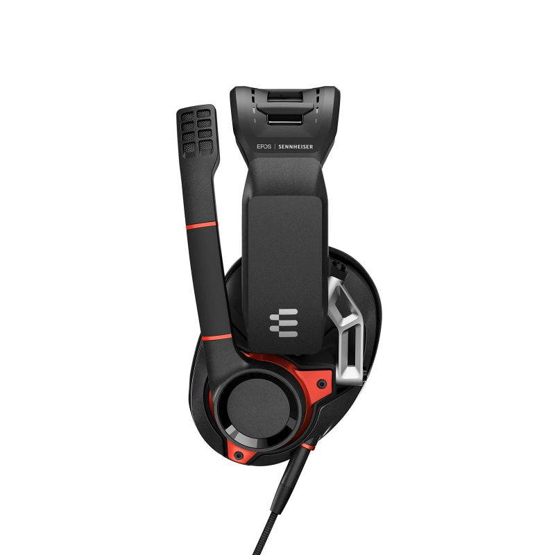 Sennheiser GSP 600 &ndash; Wired Closed Acoustic Gaming Headset, Noise-Cancelling Microphone, Adjustable Headband with Customizable Contact Pressure, Volume Control, PC + Mac + Xbox + PS4, Pro &ndash; Black/Red