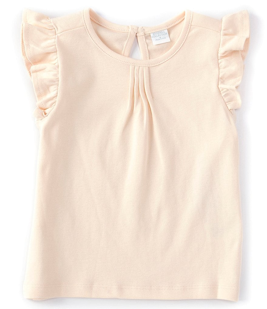 Edgehill Collection Little Girls 2T-6X Ruffle-Sleeve Tee