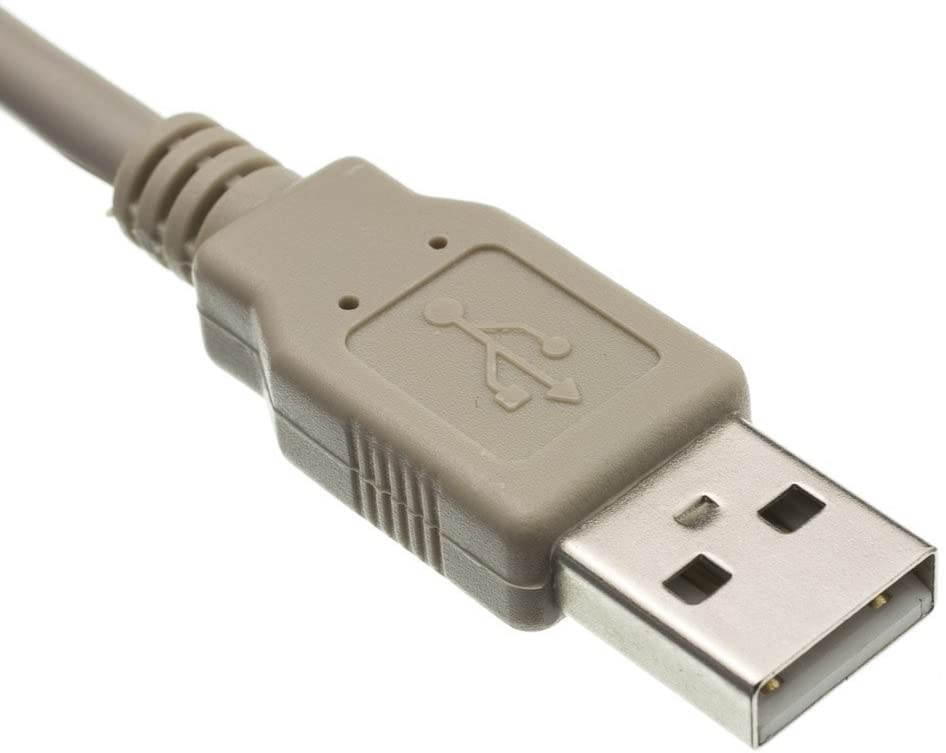 25 Foot USB 2.0 High Speed Printer/Scanner Cable - Beige