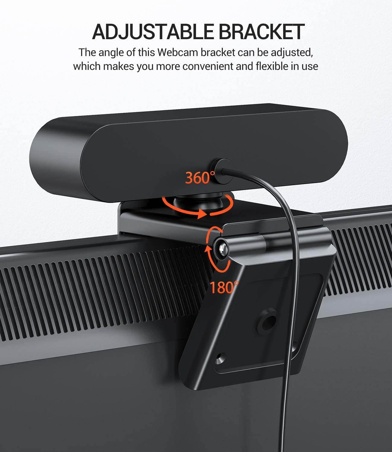 2K Webcam with Dual Microphone, 4MP QHD Web Camera with Auto Light Correction for Video Calling Recording Conference/Zoom Meeting/Online Teaching/YouTube Skype FaceTime/Gaming