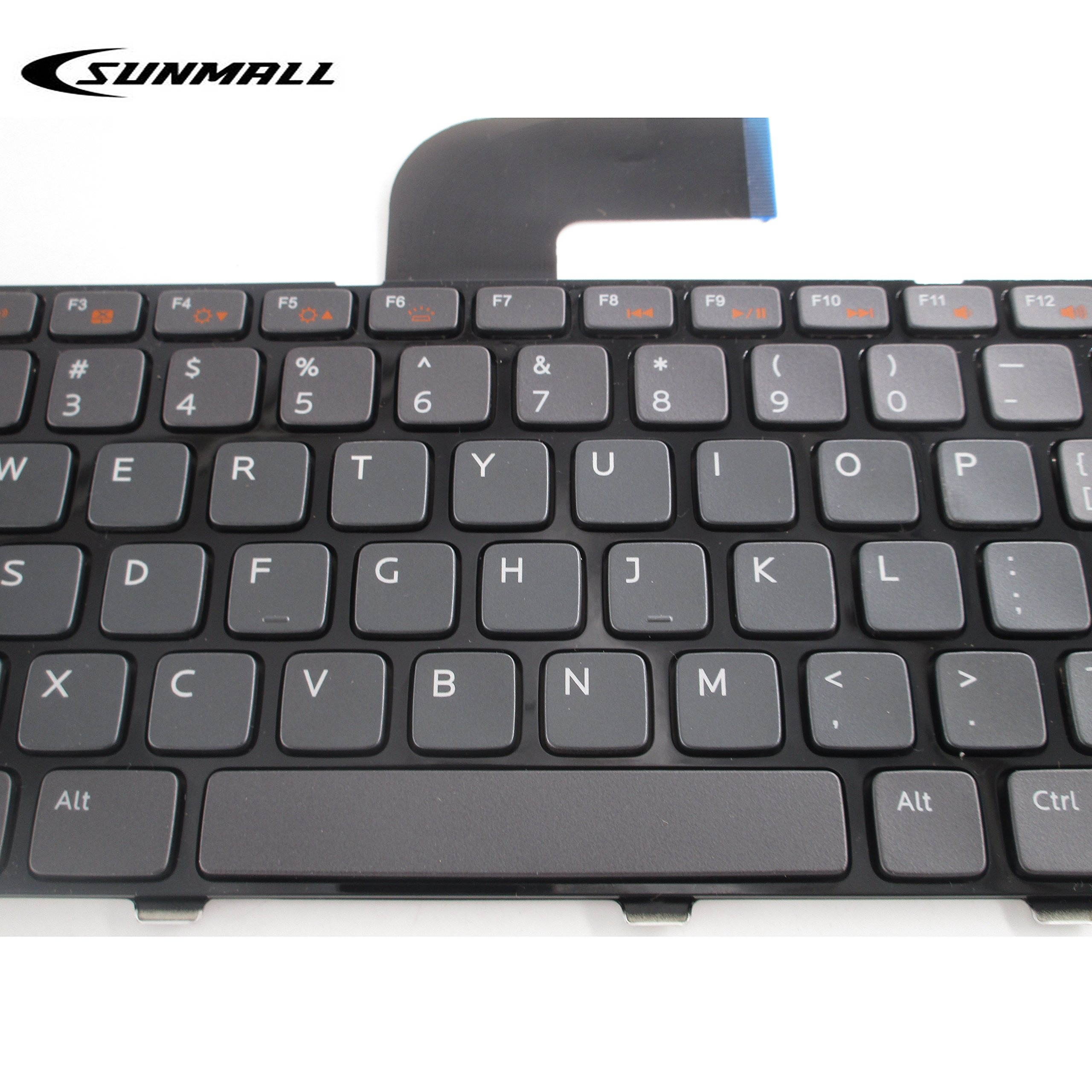 Keyboard Replacement with (Backlit and Frame) Compatible with Dell Inspiron 14R N4110 N4120 M4110 N4050 N5040 N5050 M5040 M5050, VOSTRO 1440 1445 1450 1550 2420 2520 3350 3450 3460