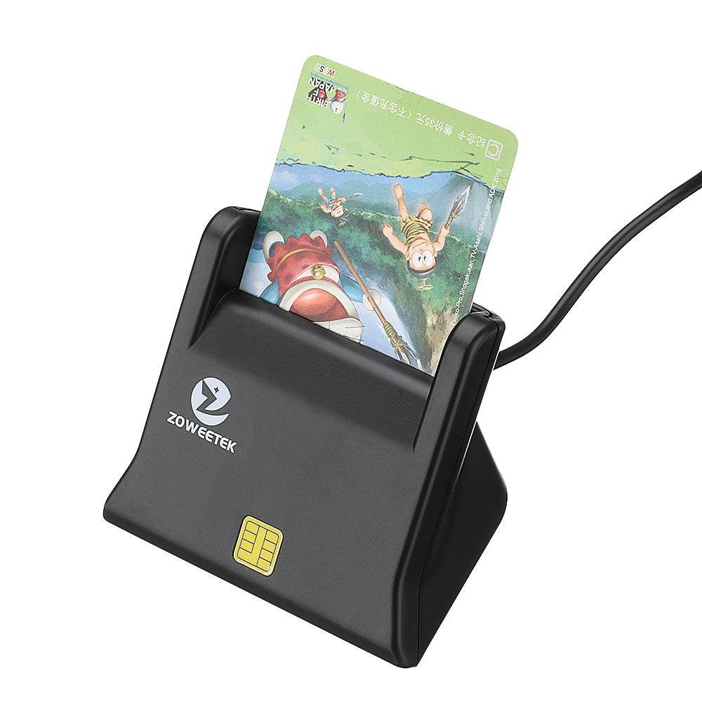 Zoweetek ZW - 12026 - 3 EMV USB Smart Card Reader Writer DOD Military USB -