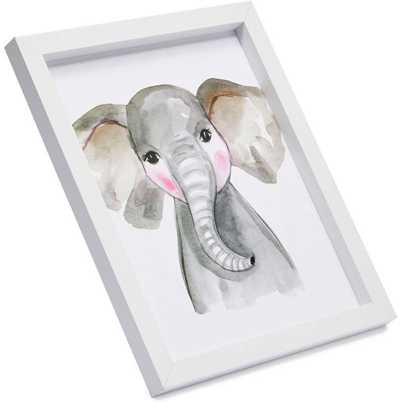 Juvale 6 Pack Animal Nursery Wall D'ecor, Zebra, Giraffe, Elephant (8 x 10 In)