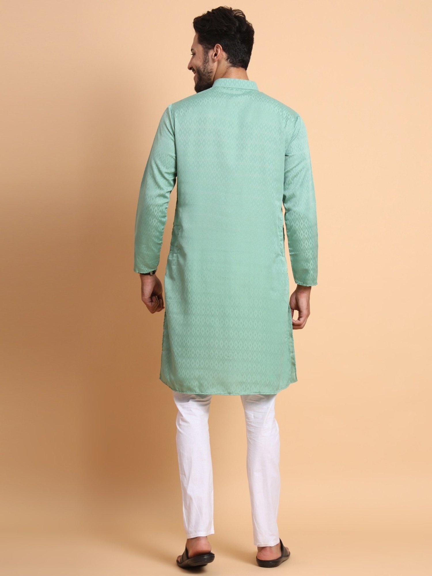 SWAGG INDIA Turquoise Regular Fit Kurta