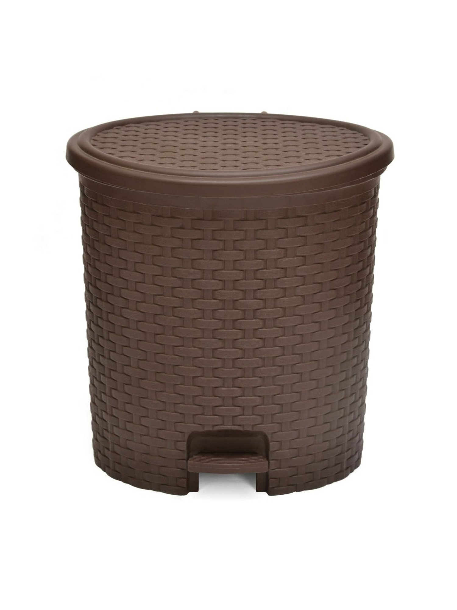 @home Nilkamal Brown Plastic Dustbin