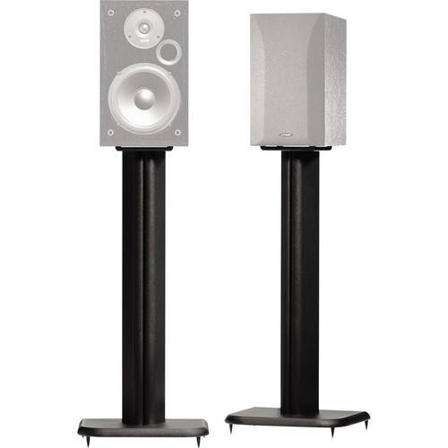 SANUS BF24-B1 24" with 6.5" x 6.5" Top Plate Tall Speaker Stands