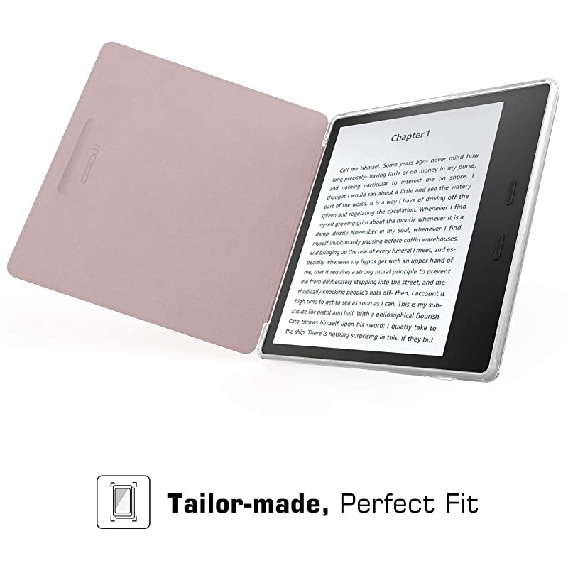 Case Fits AllNew Kindle Oasis 9th and 10th Generation ONLY 2017 and 2019 Release Slim Lightweight Cover with Translucent Frosted Back Protector Rose Gold