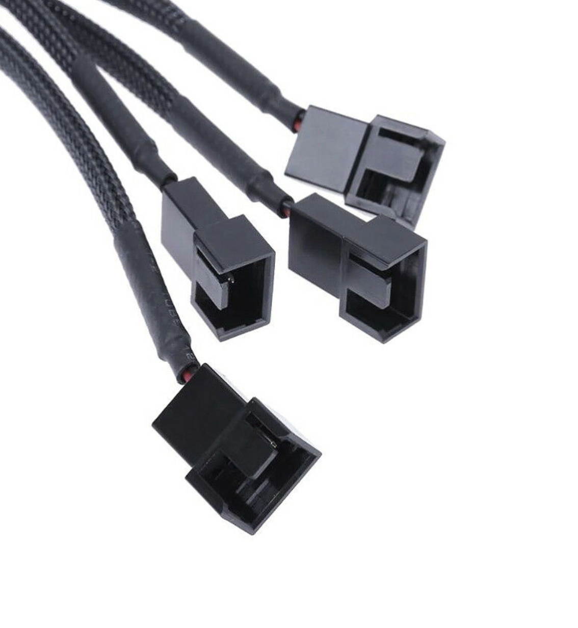 4pin IDE Molex to 4 Port 3Pin/4Pin PC Cooling Fan Splitter Power Cable