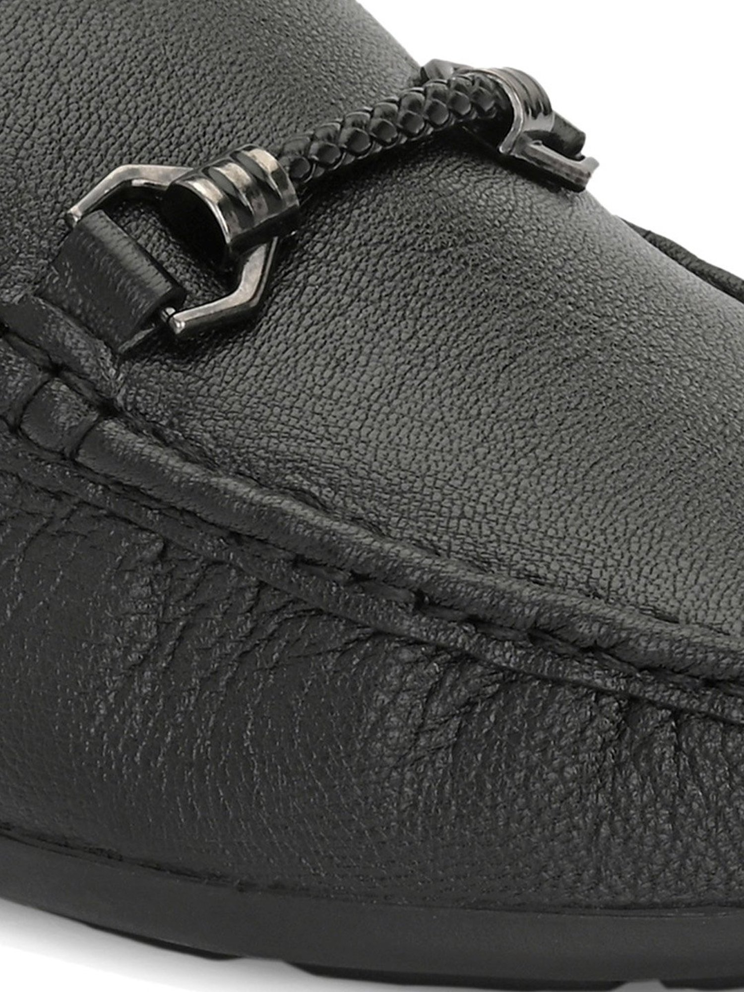 Clog London Men's Black Casual Loafers