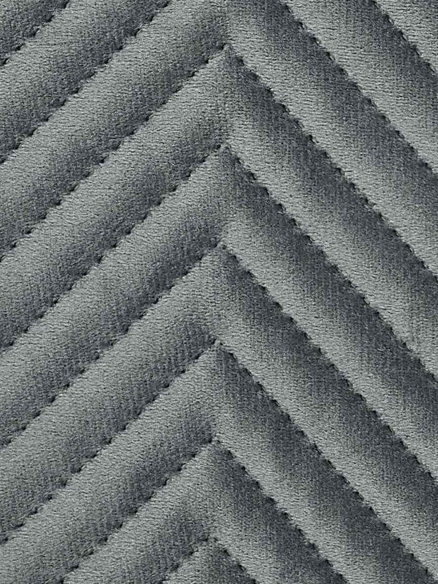 Saral Home Easy Living Dk.Grey Velvet Sofa Cover Set