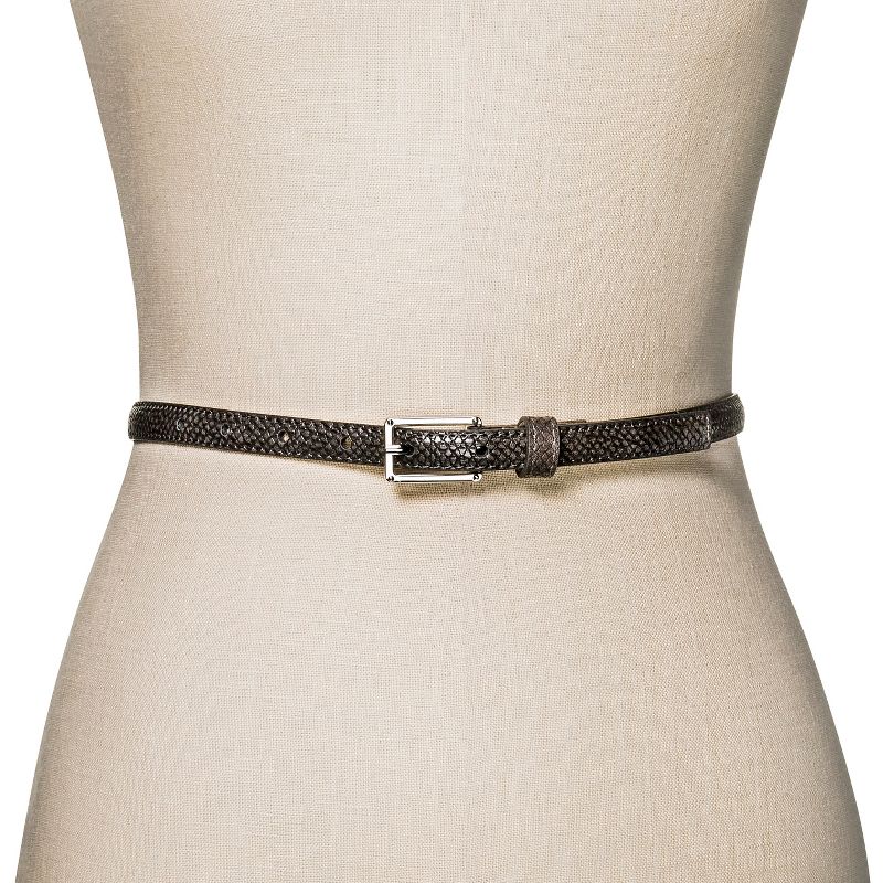 Women's Belt with Buckle Closure - A New Day™ Black M