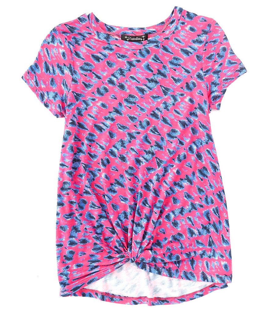Xtraordinary Big Girls 7-16 Short-Sleeve Tie-Dye Tuck-Up Tee