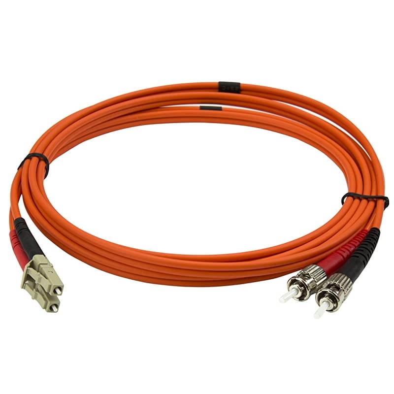 com 2m Fiber Optic Cable Multimode Duplex 50125 LSZH LCST OM2 LC to ST Fiber Patch Cable