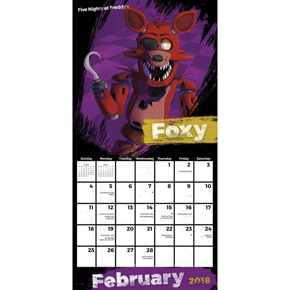 Five Nights At Freddys Mini Wall Calendar, Gamers by Trends International
