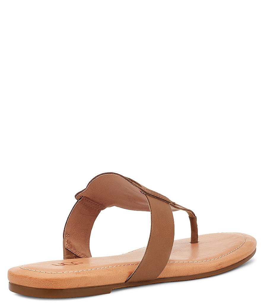 UGG&reg; Gaila Leather Thong Sandals