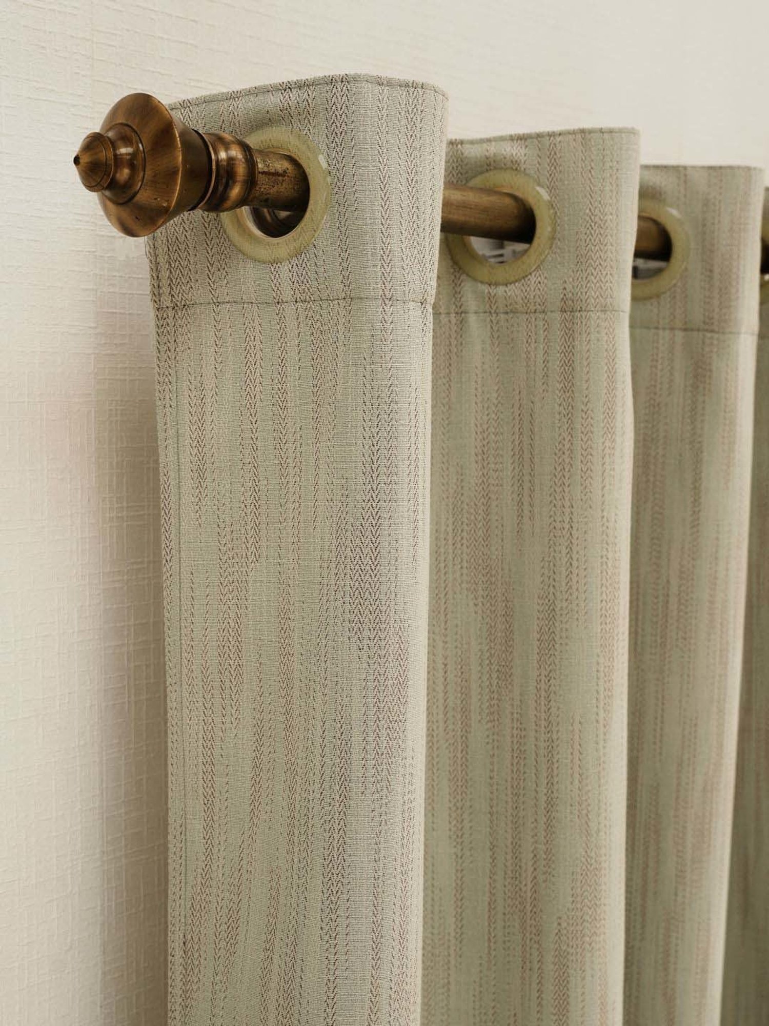 Ariana Jaen Grey Polyester Window Curtain