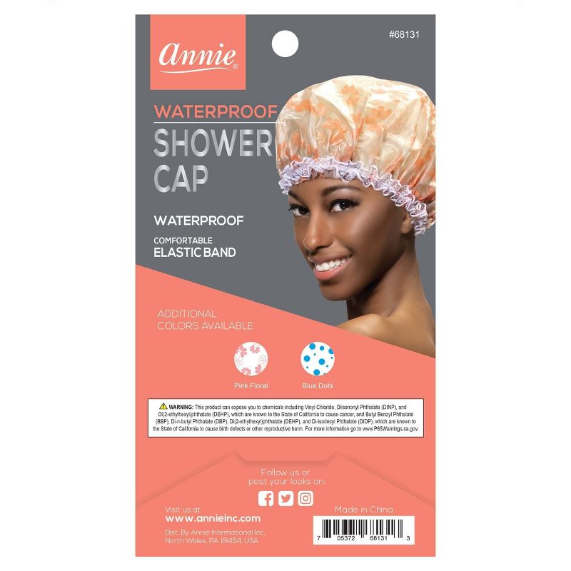 Annie Shower Cap - Pink Floral