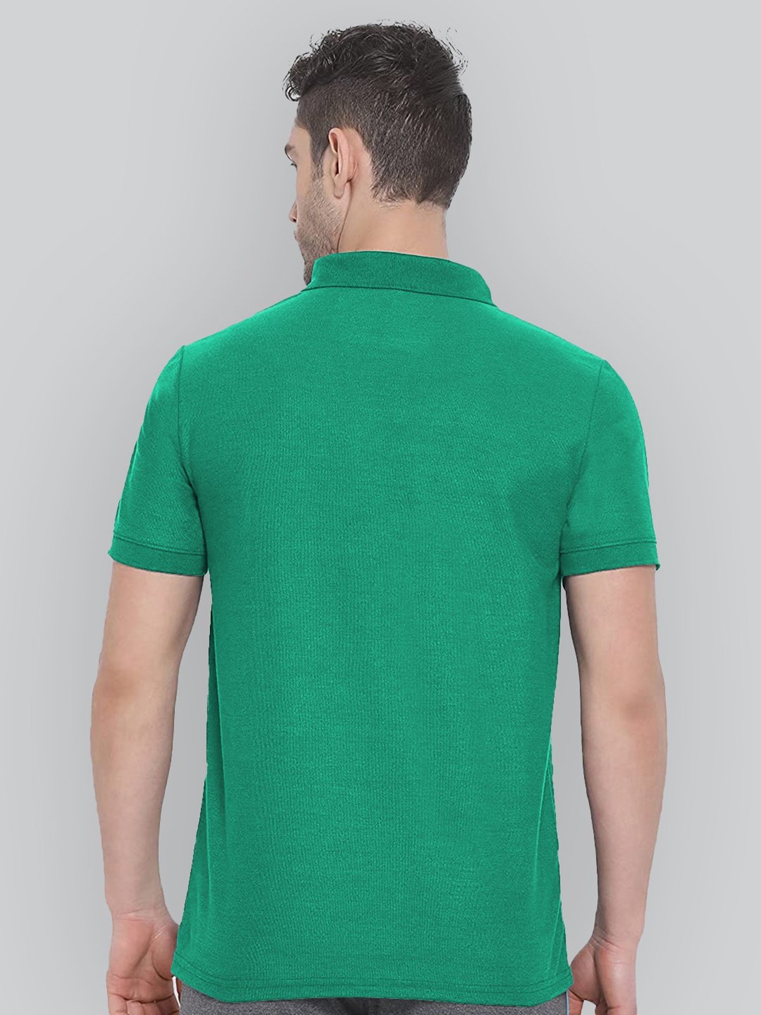Lux Nitro Sea Green Regular Fit Polo T-Shirt