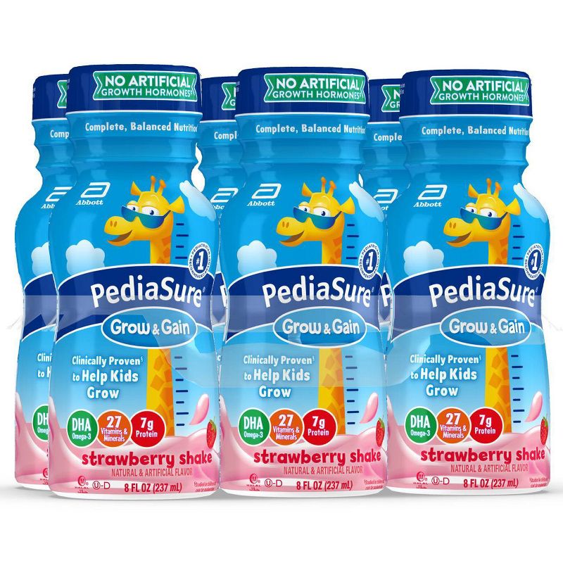 Pediasure Grow  Gain Strawberry Shake - 6pk/48 fl oz