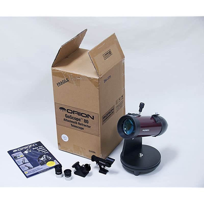 10013 GoScope 80mm TableTop Refractor Telescope Burgundy