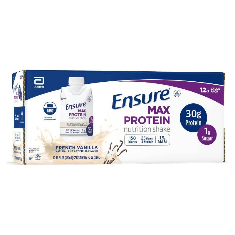 Ensure Max Protein Shake - Vanilla - 12pk/132 fl oz