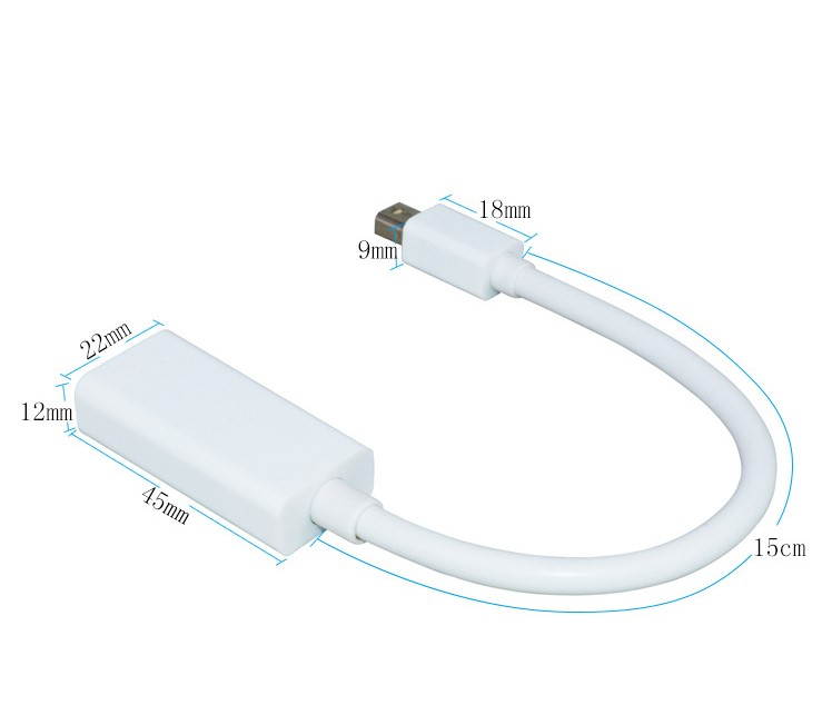 MINI DP To HDMI Adapter Cable,MiniDP Thunderbolt To HDMI Adapter Cable For Apple Mac Macbook Air Pro iMac