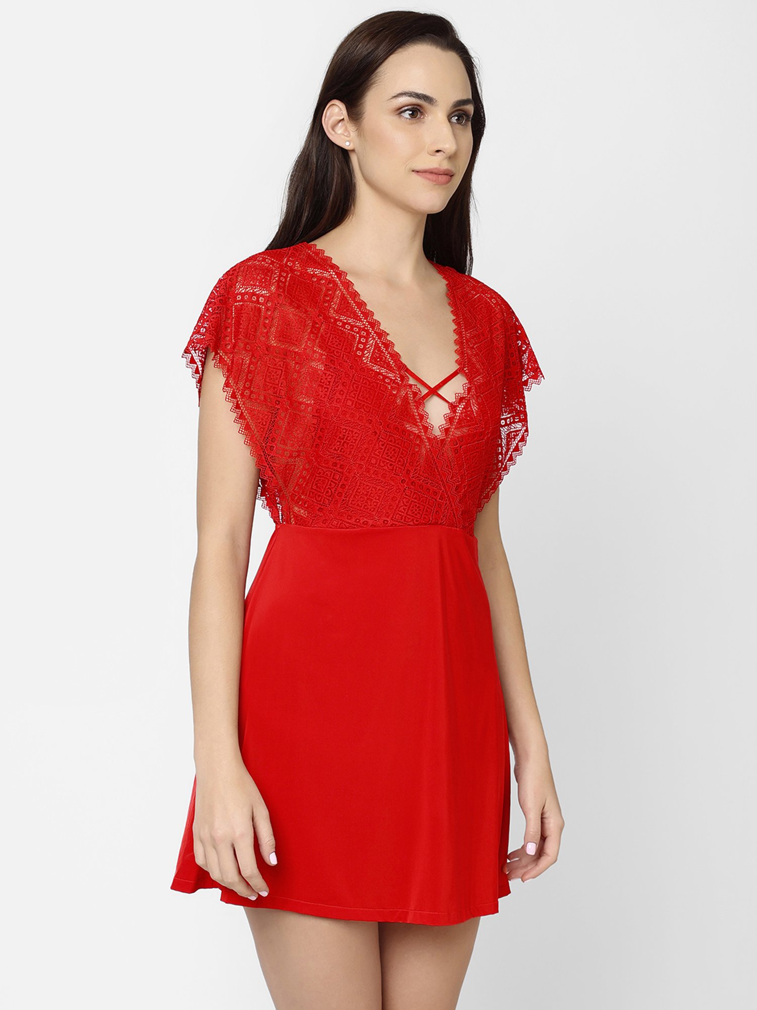 Wacoal Red Lace Babydoll