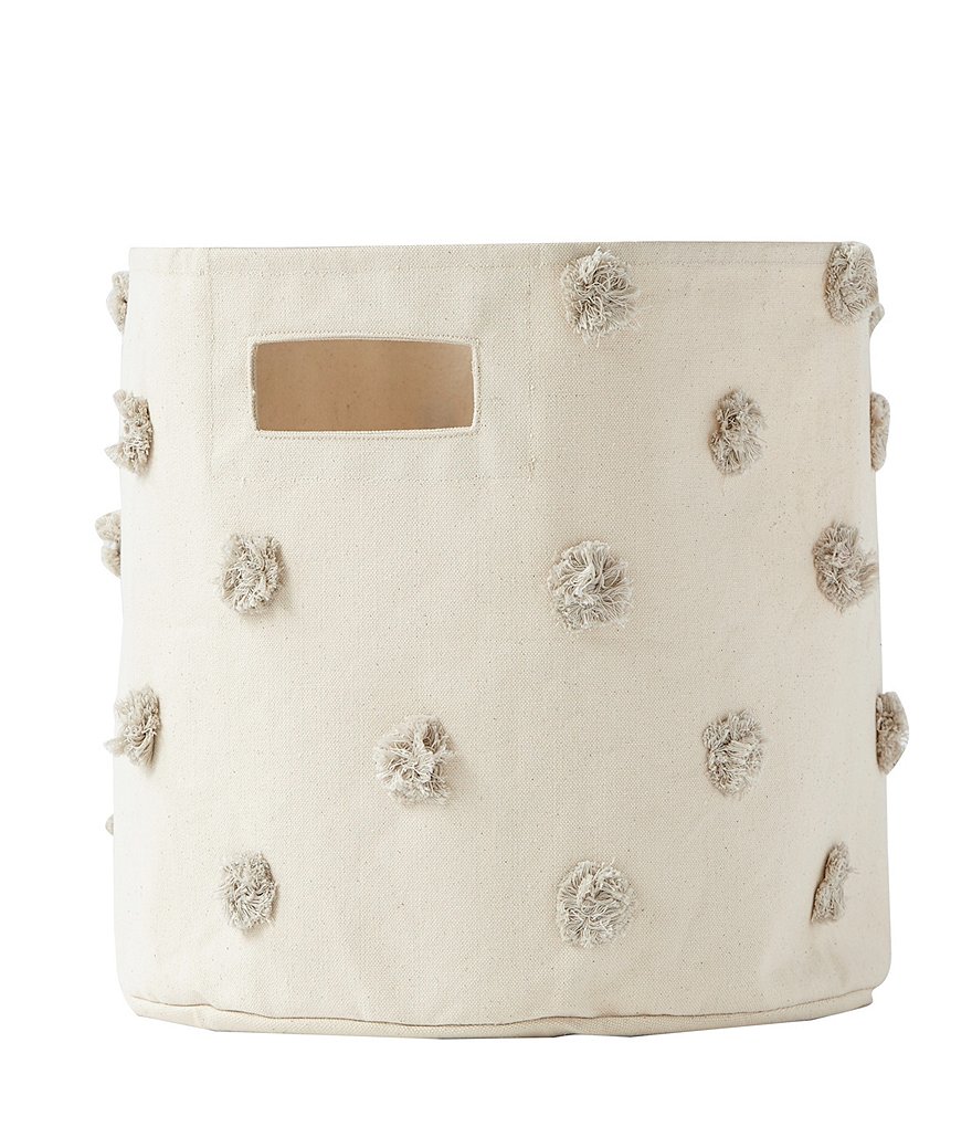 Edgehill Collection Hand-Woven Rattan Market Basket