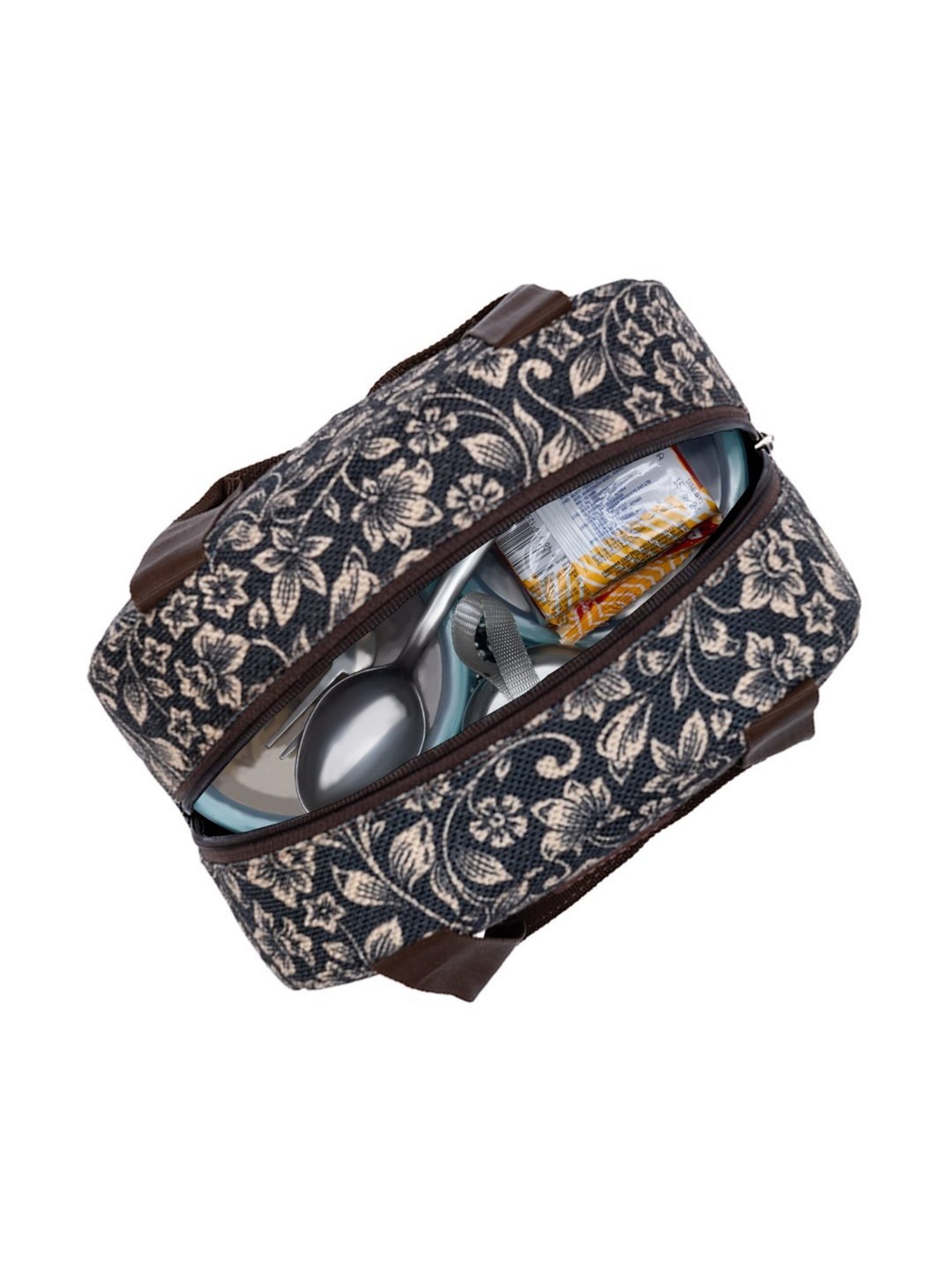 ZOUK Black Printed Lunch Bag