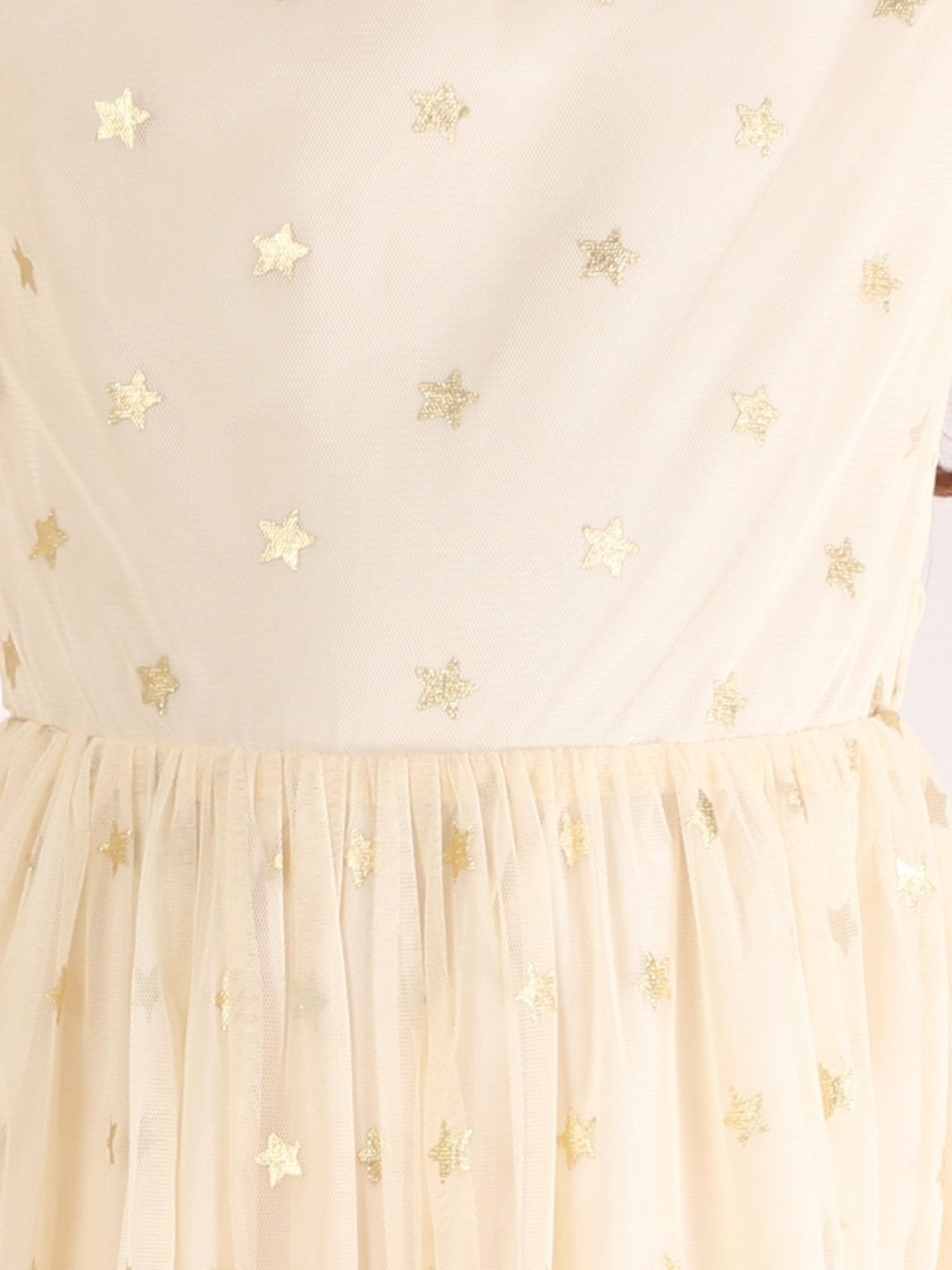 KidsDew Beige Embellished Casual Dress