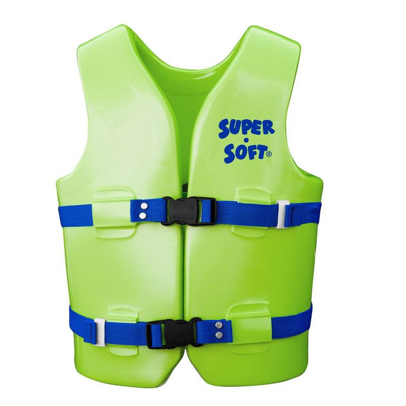 TRC Recreation Super Soft USCG Youth Medium Swim Vest, Kool Lime Green