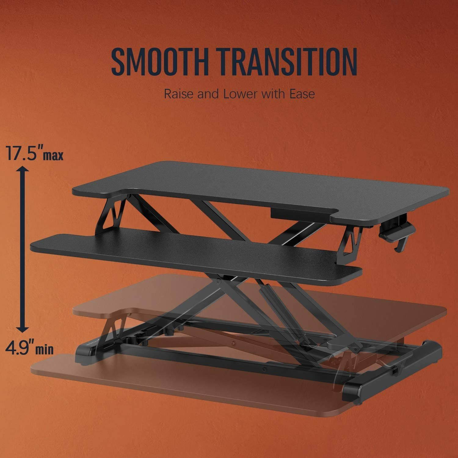 Computer Lifting Table,Standing Desk Converter Stand Up Desk Riser, Height Adjustable Ergonomic Tabletop Workstation Riser