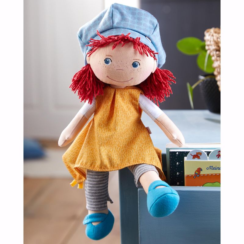 HABA Freya 12" Machine Washable Soft Doll with Red Hair