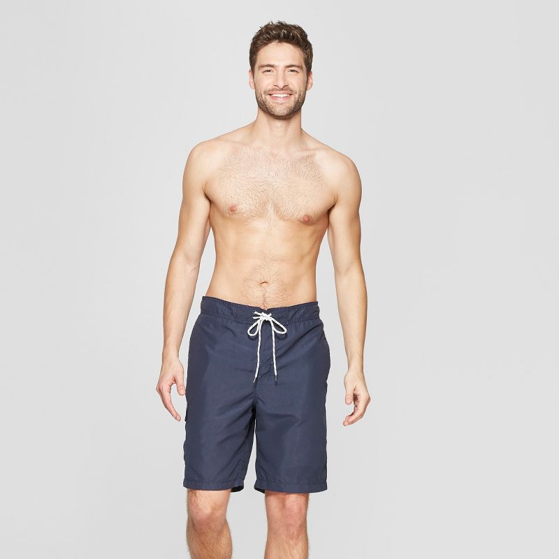 Men's 7" Sharkular Elastic Waist Swim Trunks - Original Use™ Blue XS