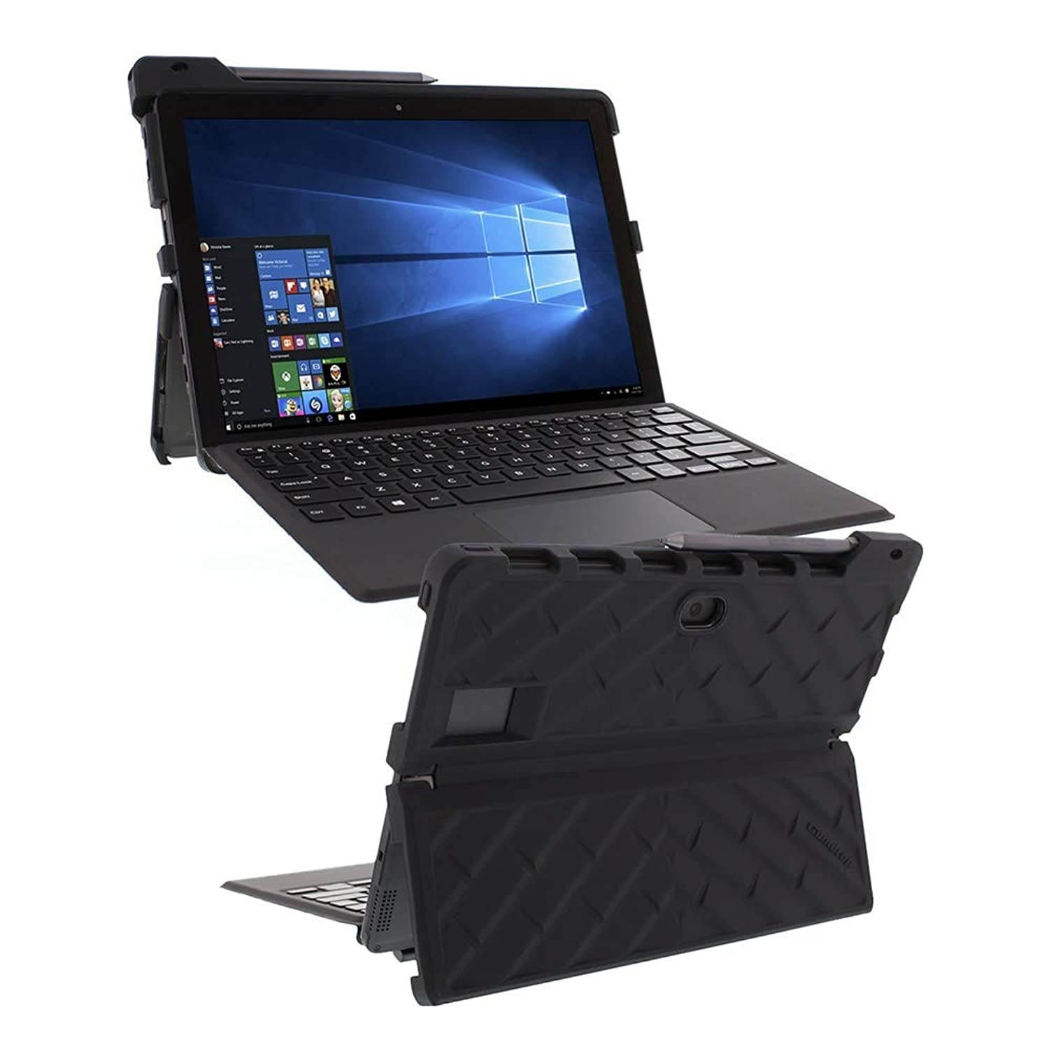 Gumdrop DropTech Case Designed for Lenovo Miix 520 and Miix 510 2-in-1 Laptop for Commercial, Business and Office Essentials - Black, Rugged, Shock Absorbing, Extreme Drop Protection