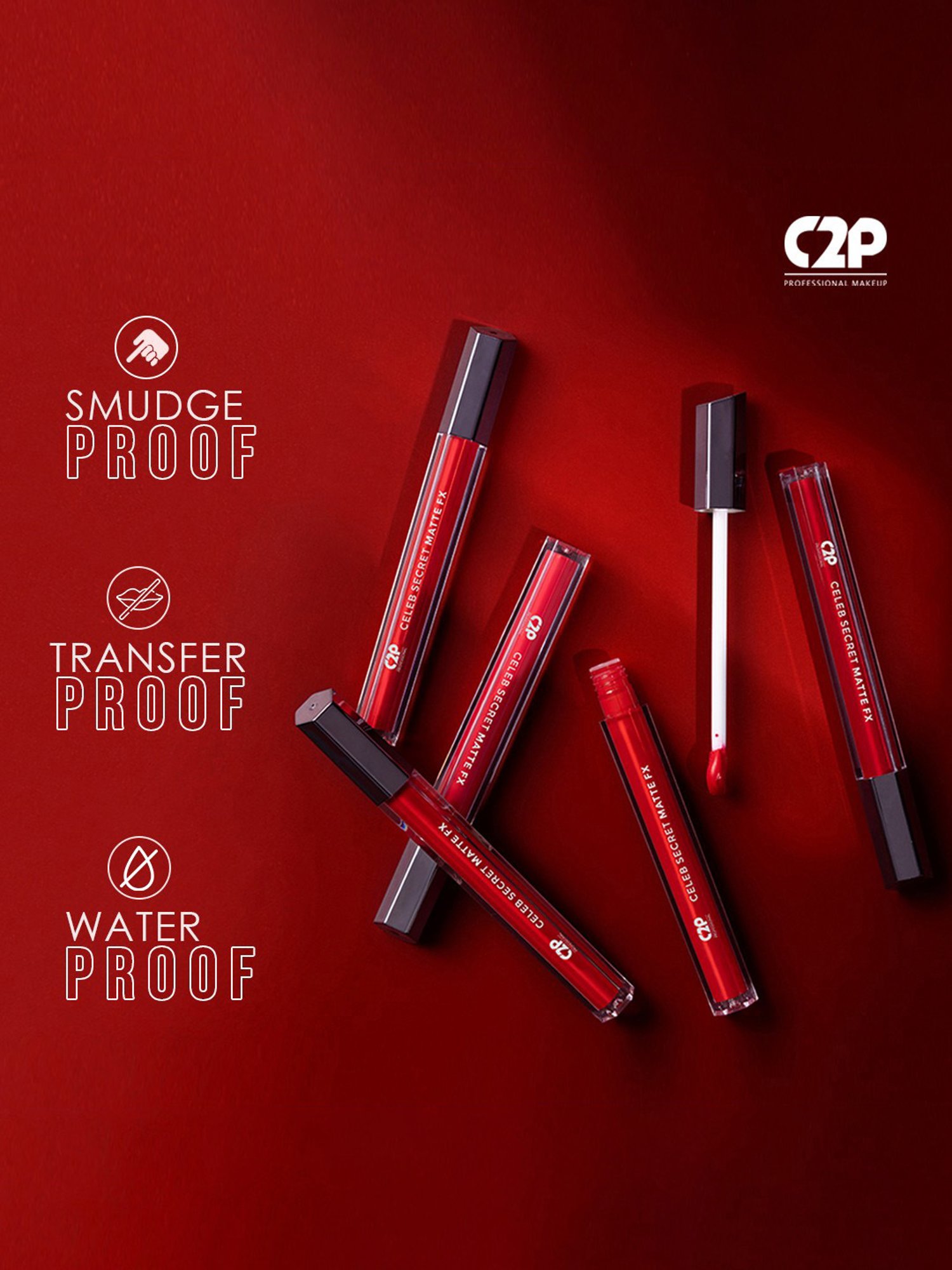 C2P PROFESSIONAL MAKEUP Celeb Secret Matte FX Liquid Lipstick Samantha 21 - 2 ml