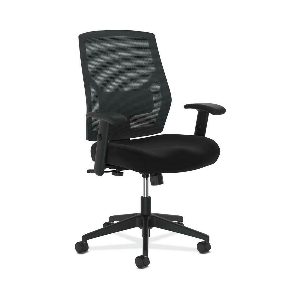 HON Crio High-Back Task Chair - Fabric Mesh Back Computer Chair for Office Desk,  Black (HVL581)