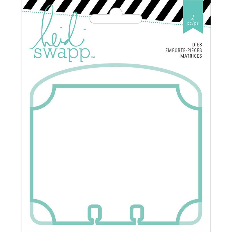 Heidi Swapp Memorydex Dies 2/Pkg-Oval Top & Corner Dividers