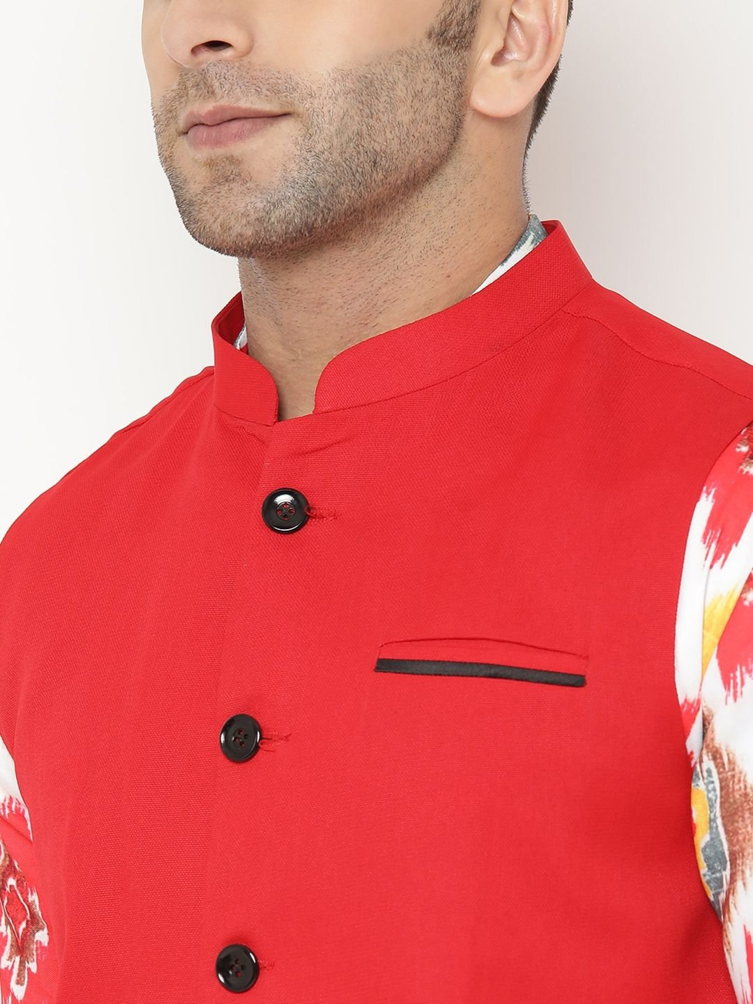 Hangup Multicolor Regular Fit Printed Kurta Bottom & Jacket Set