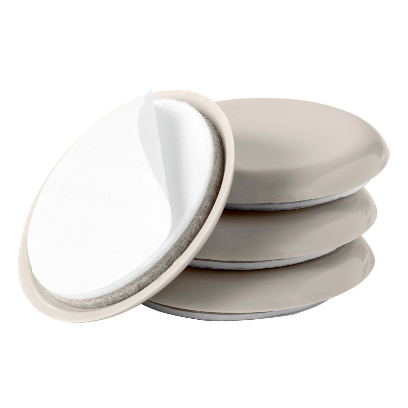 Scotch 4pk Adhesive Hard Sliders White