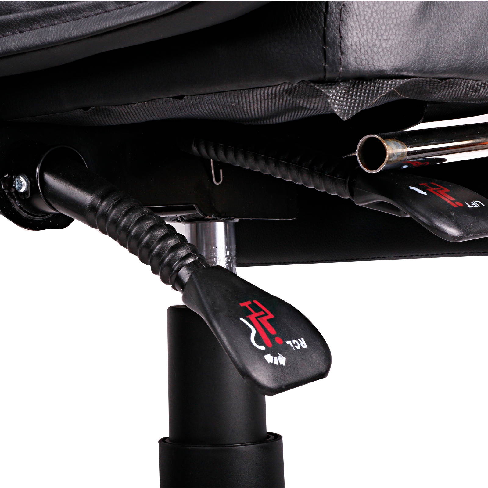 (Ship from US!!!)  High Back Office Swivel Chair, PU Leather Gaming Chair, Computer Chair, Desk Chair with Padded Armrests, Adjustable Height and Angle Ergonomic Task Chair with Lumbar Support