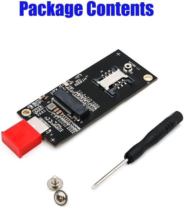 NGFF(M.2) Key B to USB 3.0 Adapter with SIM 6pin Slot for WWAN/LTE Module