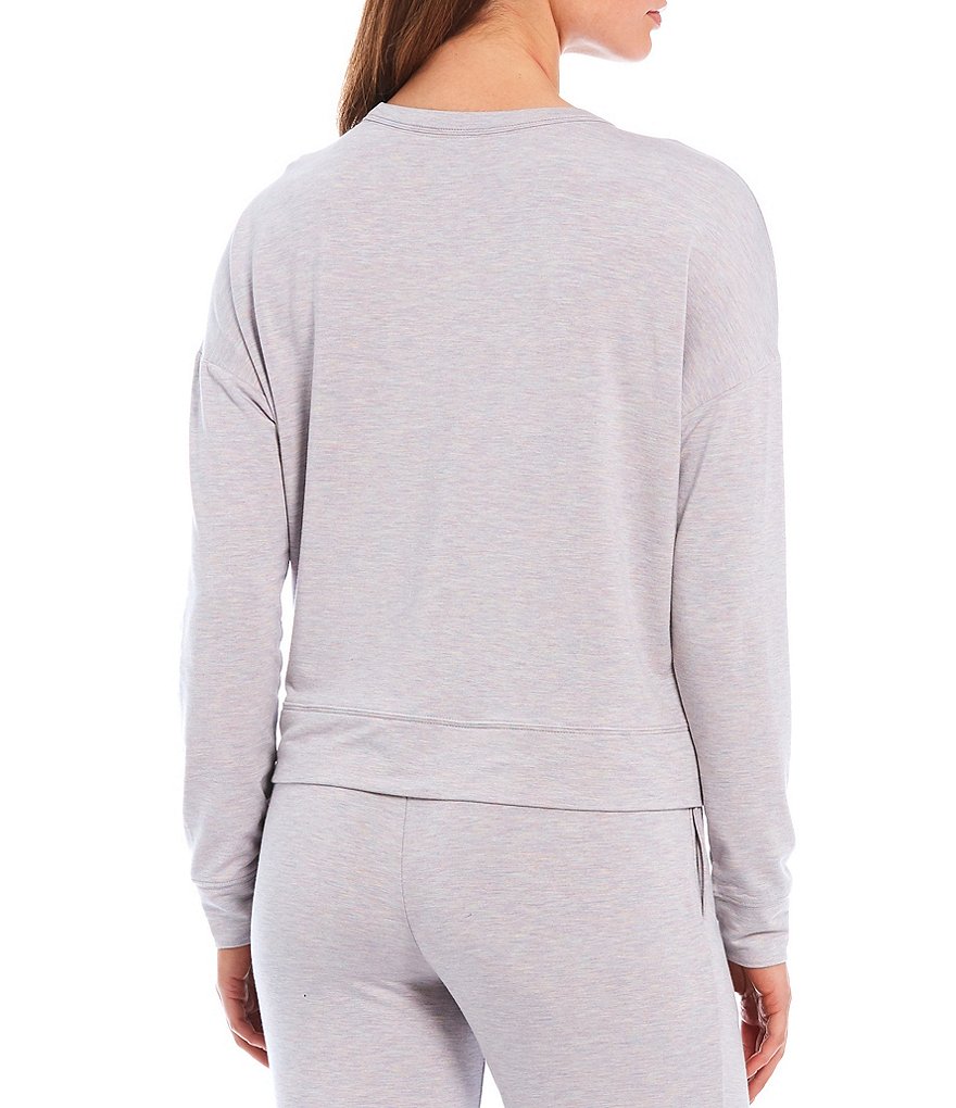 Jasmine & Ginger Heather Baby French Terry Lounge Sleep Top