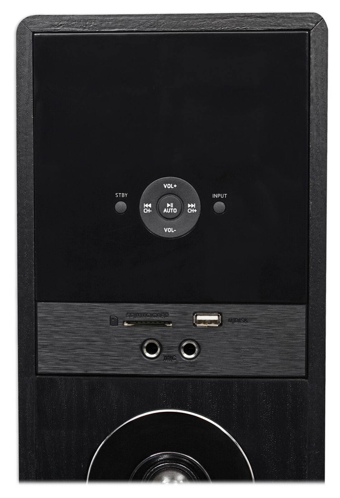 TM80B Black Home Theater System Tower Speakers 8" Sub/Bluetooth/USB