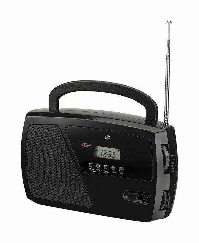 GPX  Black  AM/FM Clock Radio  Digital  Plug-In