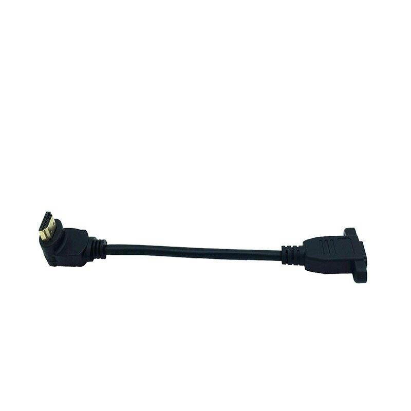 HDMI 4K*2k Cable HDMI 2.0V 60Hz, UP angle male to female panel mountextension cable 0.15m